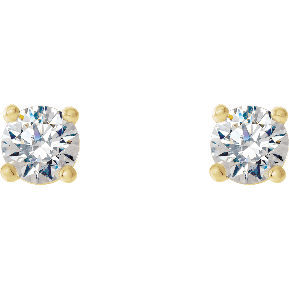 Natural Diamond Stud Earrings