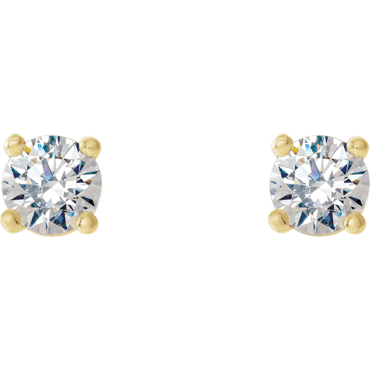 Natural Diamond Stud Earrings