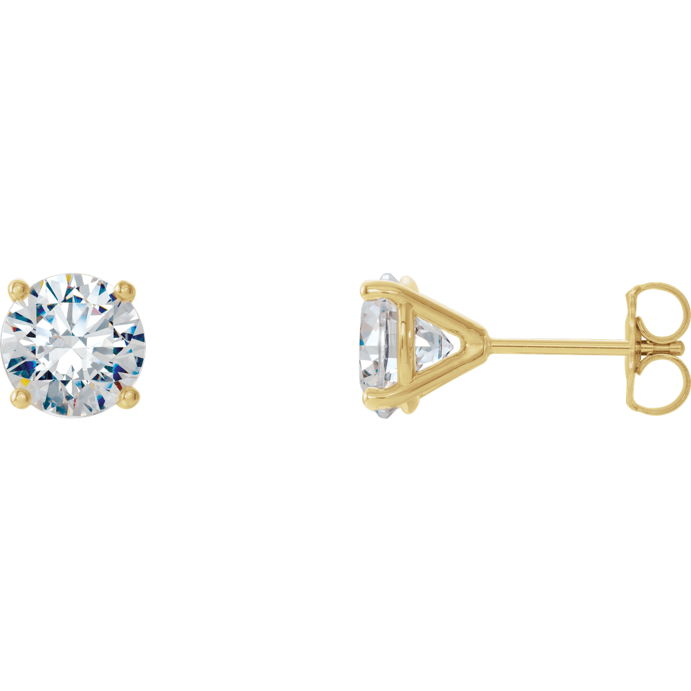 Natural Diamond Stud Earrings