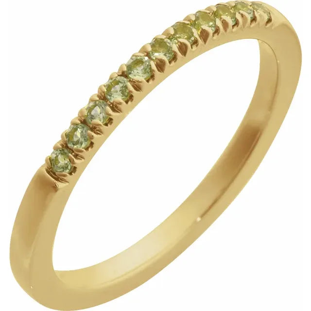 Birthstone Stackable Ring