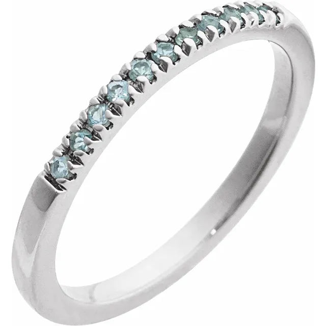 Birthstone Stackable Ring